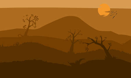 Sunset In the Desertの写真素材