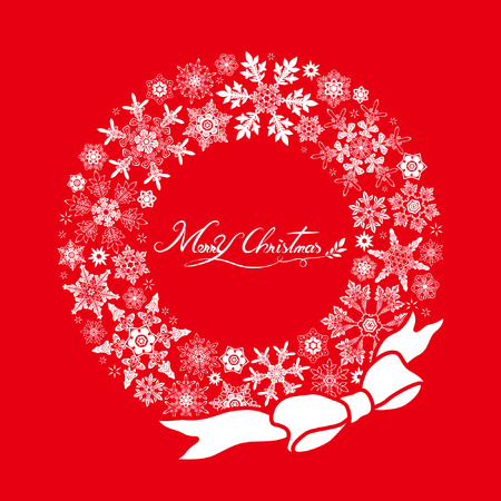 Snowflake Circle for Christmasのイラスト素材