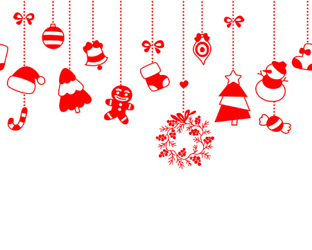 Seamless Christmas Backgroundのイラスト素材