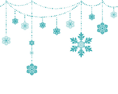 Seamless Snowflake Backgroundのイラスト素材