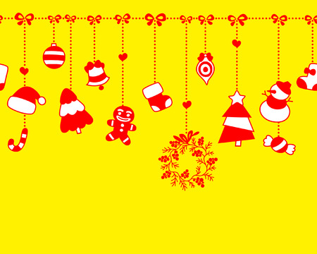 Seamless Christmas Backgroundのイラスト素材