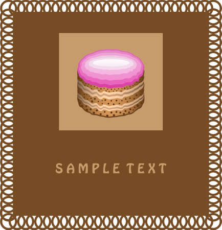 Card with Cakeのイラスト素材