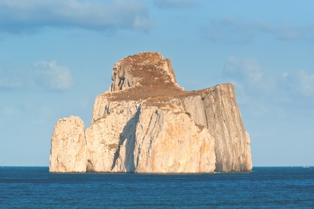 The Stone located at Sugarloaf Masua in Sardiniaの写真素材