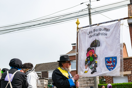 Wattrelos, FRANCE-April 07,2019: Carnival, festival and people in Wattrelos in the north of France.