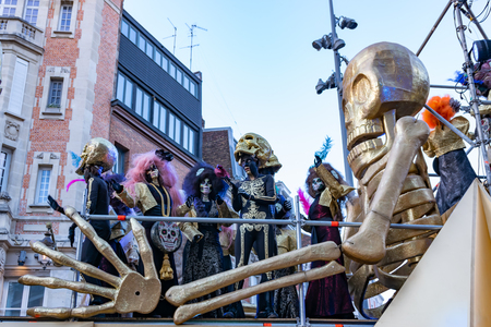 Lille, FRANCE-May 04,2019: Grand parade Eldorado lille 3000.Lille 3000 is an association of cultural program promoted by the city of Lille.のeditorial素材