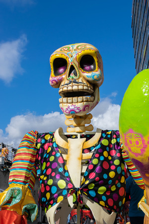 Lille, FRANCE-May 04,2019: Colorful figures on the streets of Lille.Parade opens the fifth season of Lille 3000.のeditorial素材