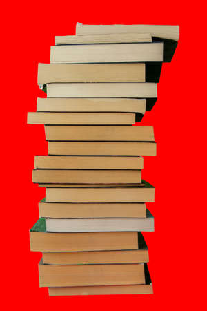 pile of several size of booksの写真素材