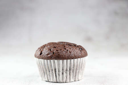 Muffins, homemade chocolate burger cupcakes.の写真素材