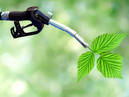 Eco-green concept of fuel use and environmental protectionの写真素材