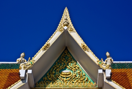 temple in the blue background.の写真素材