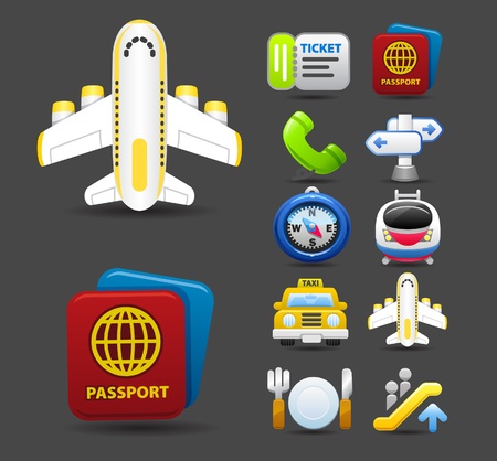 travel icon set のイラスト素材