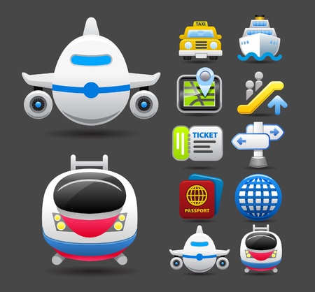 travel icon set のイラスト素材