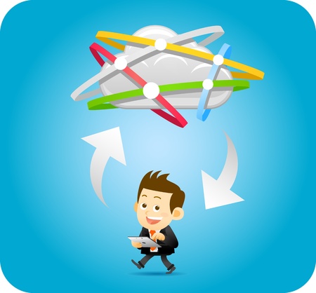 Personal cloud conceptのイラスト素材