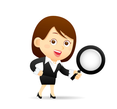 Vector illustration - Cartoon businesswoman characterのイラスト素材