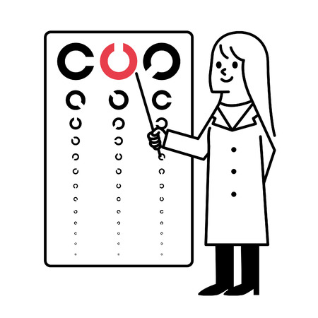 Medicine and eye health concept. Vectorのイラスト素材