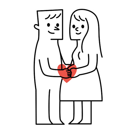 Parents and baby.vector illustrationのイラスト素材