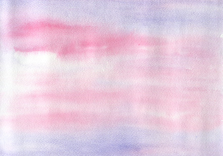 Abstract purple and pink colors, watercolor, paper textureの写真素材