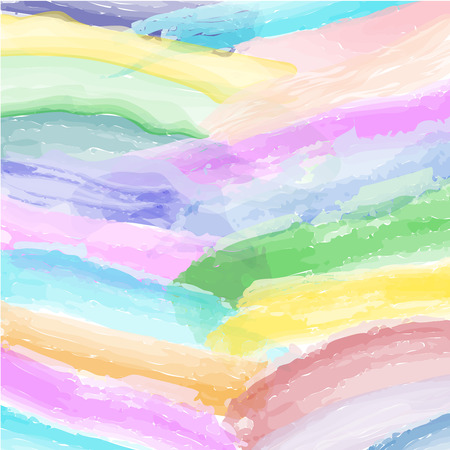 Abstract multicolored  watercolor stripes, brush strokes, vector illustrationのイラスト素材
