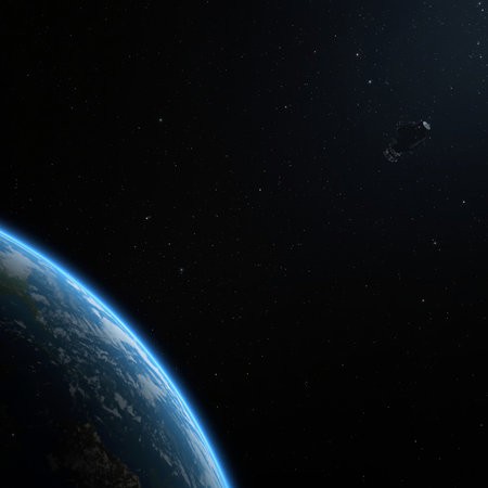 View of the planet Earth from space. Elements of this image furnished by NASAの素材