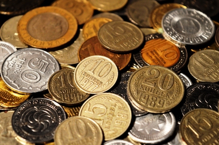 money of the different states On a photo is represented money of the different states of different times. Among them there are money of the USSR.のeditorial素材