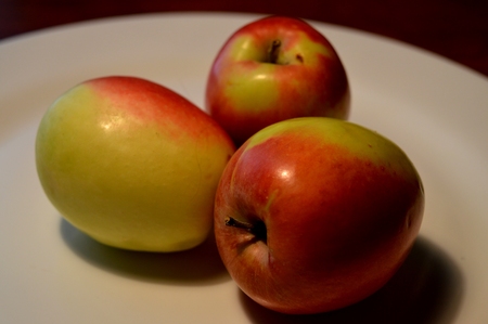 Apple is a useful fruit. A beautiful and natural image. View from the cornerの写真素材