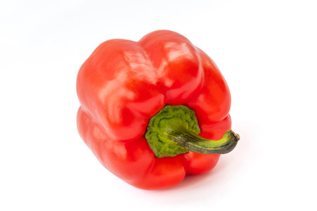 Red pepper isolated on white backgroundの写真素材