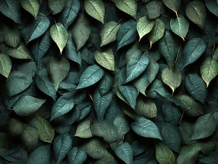 Green leaves background. Green leaves texture. Green leaves background texture.の素材