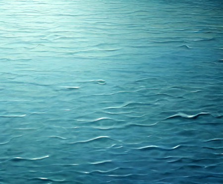 abstract background of blue water with ripples and waves in the seaの素材