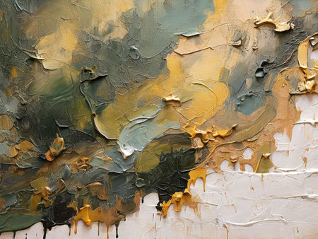 abstract background: oil paint on a wooden wall, closeup of photoの素材