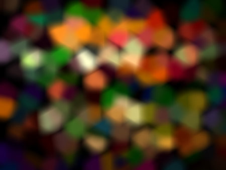 Colorful bokeh lights on black background. Abstract colorful background.の素材