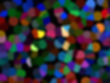 Abstract background, colorful dots on a black background, blurred, bokehの素材