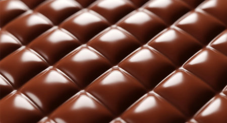 Close up of chocolate background, 3d rendering. Computer digital drawing.の素材