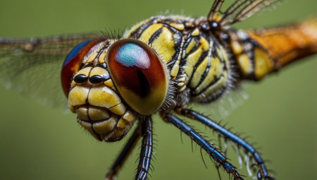 Macro shot of a dragonfly (Sympetrum vulgare)の素材
