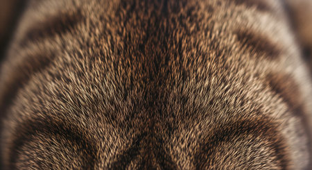 Close-up of a cat's head. Selective focus.の素材