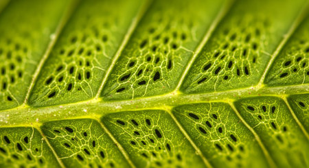 green leaf macro close up. abstract background and texture for design.の素材