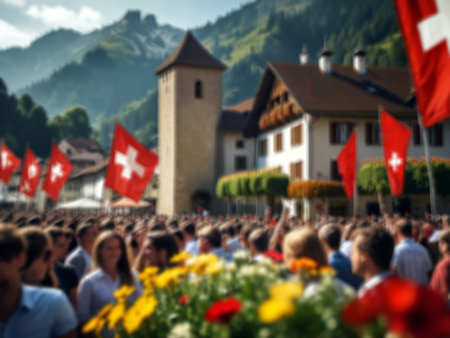 Bowl of buckwheat noodles with broccoli and sesame seedsの素材