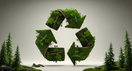 Aerial view of solar panels in a rice field in China.の素材