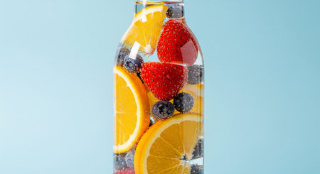Fresh celery with water drops on black background. Close up.の素材