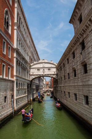 Venice Italy June 9. 2019 Bridge of Sighsのeditorial素材