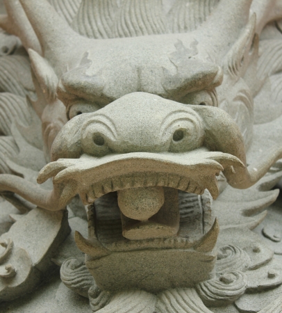 the dragon in hongkong temple の写真素材