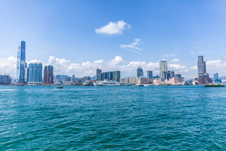 Hong Kong Victoria Harbour Sceneryのeditorial素材