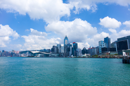 Hong Kong Victoria Harbour Sceneryのeditorial素材