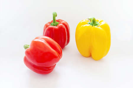 Fresh vegetables colorful peppers close-upの写真素材