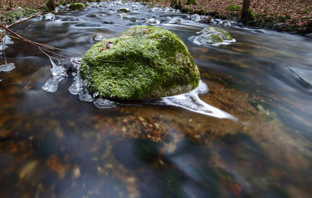 Cold creek Iciclesの写真素材