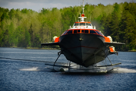 hydrofoil /boat/ from St.Petersburg to Peterhof