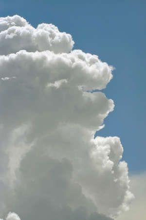 White cloud close up in sky for backgroundの写真素材