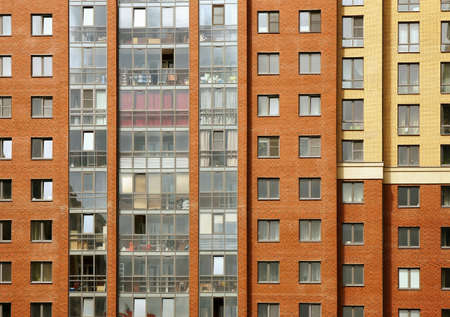 Close view on residental building