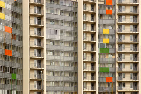 Close view on residental building