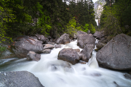 Yosemite National Park is a United States national park lying in the western Sierra Nevada of California, Designated a World Heritage Site in 1984の写真素材
