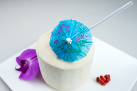 Coconut Juice isolatedの写真素材
